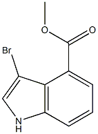 3-Bromo-4-carbmethoxyindole 结构式