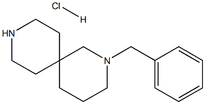 2-Benzyl-2,9-diazaspiro[5.5]undecane hydrochloride 结构式