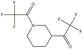 1,1'-(Piperidine-1,3-diyl)bis(2,2,2-trifluoroethanone) 结构式