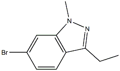 6-Bromo-3-ethyl-1-methyl-1H-indazole 结构式