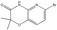 6-Bromo-2,2-dimethyl-4H-pyrido[3,2-b][1,4]oxazin-3-one 结构式