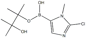 2-氯-1-甲基-1-H-咪唑-5-硼酸频哪酯 结构式