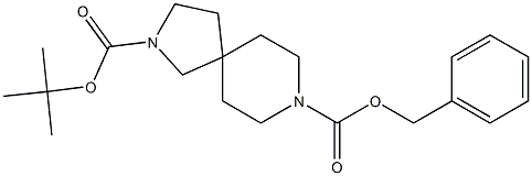 8-benzyl 2-tert-butyl 2,8-diazaspiro[4.5]decane-2,8-dicarboxylate 结构式