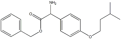 benzyl 2-amino-2-(4-(isopentyloxy)phenyl)acetate 结构式