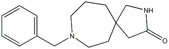 8-苄基-2,8- 二氮杂螺[4,6]十一烷-3-酮 结构式