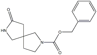 8-氧代-2,7-二氮杂螺[4,4]壬烷-2-甲酸苄酯 结构式