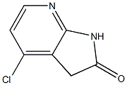 4-chloro-1,3-dihydro-2H-pyrrolo[2,3-b]pyridin-2-one 结构式