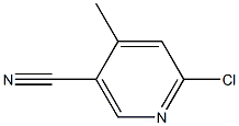 6-chloro-4-methylnicotinonitrile 结构式