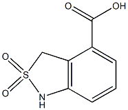 1,3-dihydro-2,1-benzisothiazole-4-carboxylic acid 2,2-dioxide 结构式