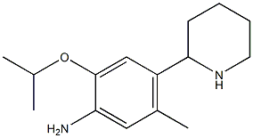 2-isopropoxy-5-methyl-4-piperidin-2-ylaniline 结构式