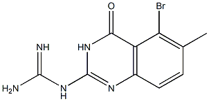 1-(5-bromo-6-methyl-4-oxo-3,4-dihydroquinazolin-2-yl)guanidine 结构式