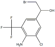 1-(4-amino-3-chloro-5-(trifluoromethyl)phenyl)-2-bromoethanol 结构式