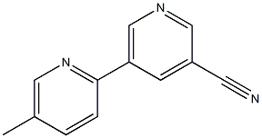 5-(5-methylpyridin-2-yl)pyridine-3-carbonitrile 结构式