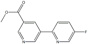 methyl 5-(5-fluoropyridin-2-yl)pyridine-3-carboxylate 结构式