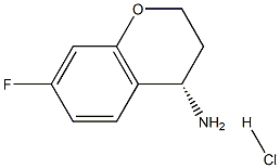 (S)-7-fluorochroman-4-amine hydrochloride 结构式