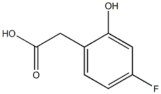 2-羟基-4-氟苯乙酸 结构式