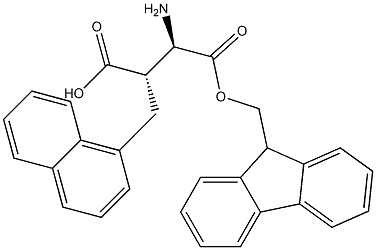 (R,S)-Fmoc-3-amino-2-(naphthalen-1-ylmethyl)-propionic acid 结构式