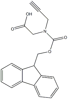 Fmoc-N-(propargyl)-glycine 结构式