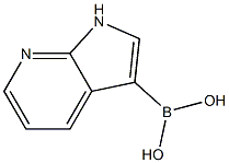 1H-pyrrolo[2,3-b]pyridin-3-ylboronic acid 结构式