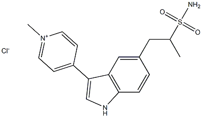 1-Methyl-4-[5-(2-MethylsulfaMoylethyl)-1H-indol-3-yl]pyridiniuM Chloride 结构式