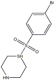 1-[(4-Bromobenzene)sulfonyl]thiomorpholine 结构式