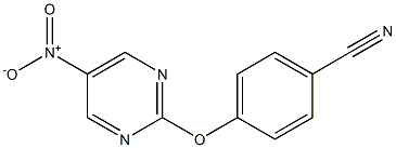 4-(5-nitropyriMidin-2-yloxy)benzonitrile 结构式