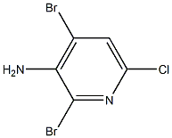 2,4-Dibromo-6-chloropyridin-3-amine 结构式