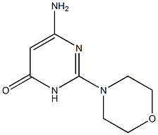 6-Amino-2-morpholin-4-ylpyrimidin-4(3H)-one 结构式