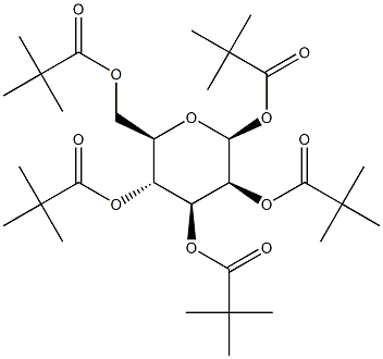 1,2,3,4,6-Penta-O-pivaloyl-b-D-mannopyranose 结构式