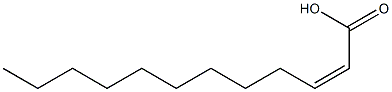 cis-2-Dodecenoic acid 结构式