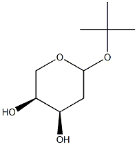 叔丁基2-脱氧-L-吡喃核糖苷 结构式