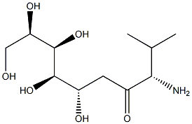 N-Valinyl-1-deoxy-D-glucitol 结构式