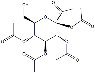 1,2,3,4-Tetra-O-acetyl-6-S-acetyl-b-D-glucopyranose 结构式