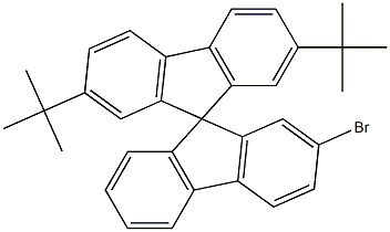 2' -溴- 2,7 - 二 叔丁基-9,9' - 螺二芴 结构式