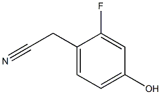 4-羟基-2-氟苯乙腈 结构式