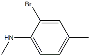 2-溴-4-甲基N甲基苯胺 结构式