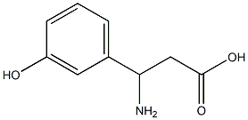 (RS)-3-氨基-3-(3-羟基苯基)丙酸 结构式