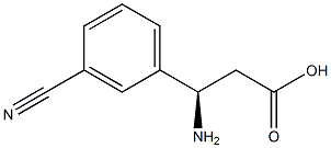 (R)-3-氨基-3-(3-氰基苯基)丙酸 结构式