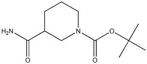 1-BOC-3-哌啶甲酰胺 结构式