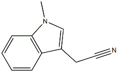 1-甲基-1H-吲哚-3-基乙腈 结构式