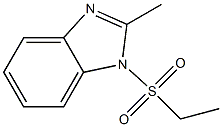 1-乙烷磺酰基-2-甲基苯并咪唑 结构式