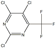 2,4,5-三氯-6-三氟甲基嘧啶 结构式