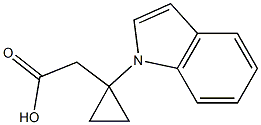 2-[1-(巯甲基)环丙基]乙酸 结构式