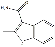 2-甲基-1H-吲哚-3-羧酰胺 结构式