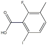 2-氟-6-碘代-3-甲基苯甲酸 结构式