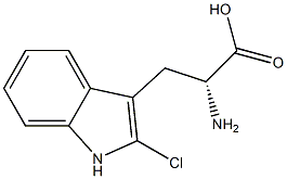 2-氯-D-色氨酸 结构式