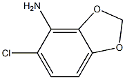 5-氯-1,3-苯并二氧戊环4-胺 结构式