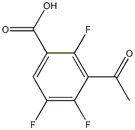 3-乙酰基-2,4,5-三氟苯甲酸 结构式