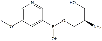 5-甲氧基吡啶-3-硼酸频呐醇酯 结构式