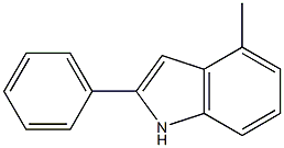 4-甲基-2-苯基吲哚 结构式